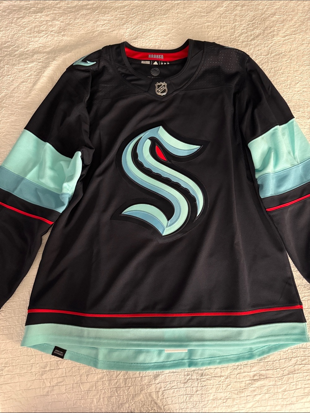 Seattle Kraken Home NHL Jersey - Navy & Teal Blank